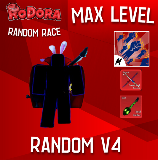 Random fruit / Random V4 Max level with CDk with Godhuman